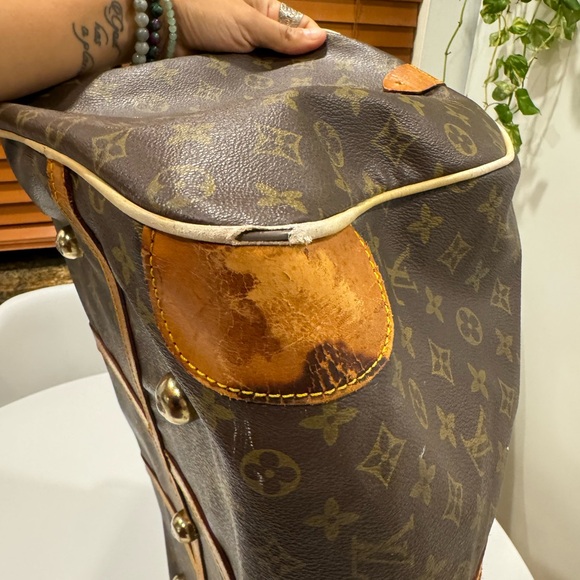 Vintage Louis Vuitton Keepall 60 Bandouliere Monogram Canvas Duffel Travel Bag - Picture 8 of 10